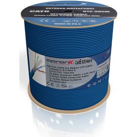 Apronx Cat6 23AWG 305 mt Outdoor 0,57 mm Mavi Utp Kablo