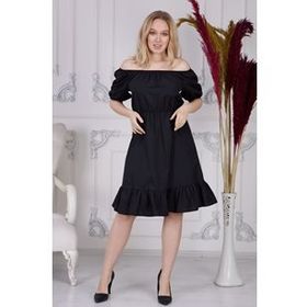 Apsen 4367/95 Lila Beli Lastikli Tery Coton Kadın Elbise