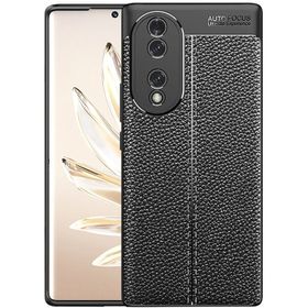 Apsuwa Huawei Honor 70 Niss Deri Dokulu Silikon Kılıf