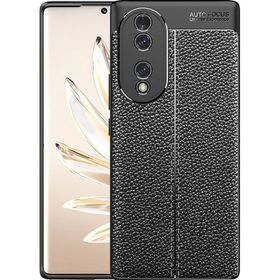 Apsuwa Huawei Honor 70 Niss Deri Dokulu Silikon Kılıf