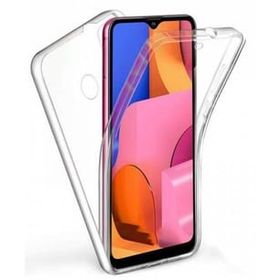 Apsuwa Samsung Galaxy A20S Ön Arka 360 Koruma Şeffaf Silikon Kılıf