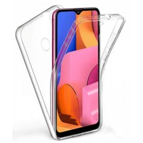 Apsuwa Samsung Galaxy A20S Ön Arka 360 Koruma Şeffaf Silikon Kılıf