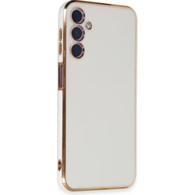 Apsuwa Samsung Galaxy A24 Bark Parlak Kenarlı Silikon Beyaz Kılıf