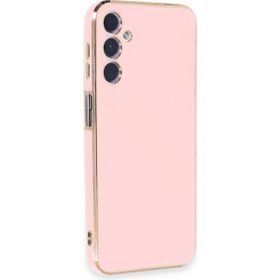 Apsuwa Samsung Galaxy A24 Bark Parlak Kenarlı Silikon Pembe Kılıf