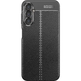 Apsuwa Samsung Galaxy A56 Niss Deri Desen Silikon Siyah Kılıf