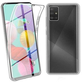 Apsuwa Samsung Galaxy A71 Ön Arka 360 Koruma Şeffaf Silikon Kılıf