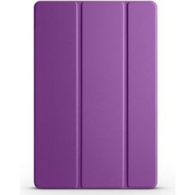 Apsuwa Samsung Galaxy A9 X110 Smart Cover Standlı Arkası Şeffaf Mika Mor Kılıf