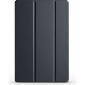 Apsuwa Samsung Galaxy A9 X110 Smart Cover Standlı Arkası Şeffaf Mika Siyah Kılıf
