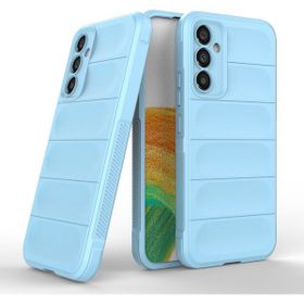 Apsuwa Samsung Galaxy M34 Optimim Içi Kadife Silikon Mavi Kılıf