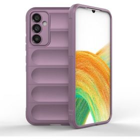 Apsuwa Samsung Galaxy M34 Optimum İçi Kadife Silikon Mor Kılıf