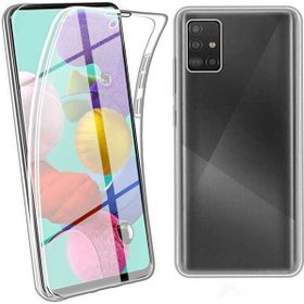 Apsuwa Samsung Galaxy M51 Ön Arka 360 Koruma Şeffaf Silikon Saydam Kılıf