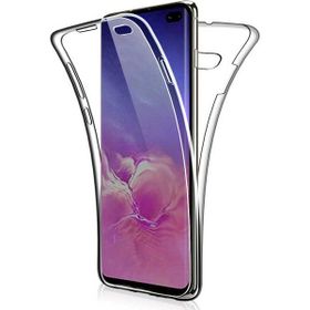 Apsuwa Samsung Galaxy S10E Ön Arka 360 Koruma Şeffaf Silikon Saydam Kılıf