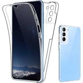 Apsuwa Samsung Galaxy S22 Plus Ön Arka 360 Koruma Şeffaf Silikon Kamera Korumalı Saydam Kılıf