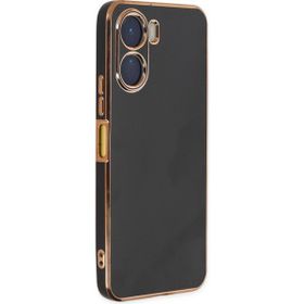 Apsuwa Vivo Y16 Bark Parlak Kenarlı Silikon Siyah Kılıf
