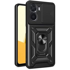 Apsuwa Vivo Y16 Kamera Korumalı Sürgülü Yüzüklü Standlı Pars Kılıf