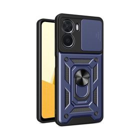 Apsuwa Vivo Y16 Kamera Korumalı Sürgülü Yüzüklü Standlı Pars Kılıf