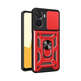 Apsuwa Vivo Y16 Kamera Korumalı Sürgülü Yüzüklü Standlı Pars Kılıf