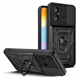 Apsuwa Xiaomi Redmi 12C Yüzüklü Sürgülü Kamera Korumalı Pars Kılıf
