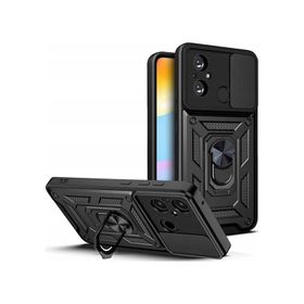 Apsuwa Xiaomi Redmi 12C Yüzüklü Sürgülü Kamera Korumalı Pars Kılıf