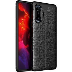 Apsuwa Xiaomi Redmi K40 Gaming Niss Deri Dokulu Silikon Kılıf