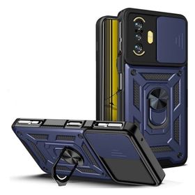 Apsuwa Xiaomi Redmi K40 Gaming Yüzüklü Sürgülü Kamera Korumalı Pars Kırmızı Kılıf