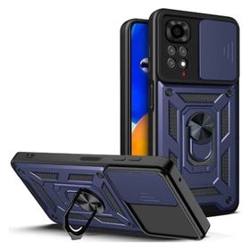 Apsuwa Xiaomi Redmi Note 12 Pro 4G Yüzüklü Sürgülü Kamera Korumalı Pars Kırmızı Kılıf