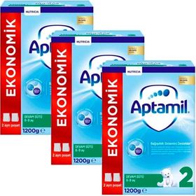 Aptamil 2 Numara 6+ Ay 3x1200 gr Bebek Devam Sütü