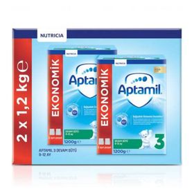 Aptamil 3 Numara 9+ Ay 2x1200 gr Bebek Devam Sütü
