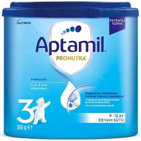 Aptamil 3 Prebiyotik Toz 350 gr 9-12 Ay D Vitamini ve Mineral Takviyesi Devam Sütü