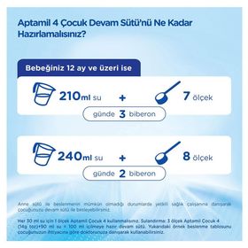 Aptamil Çocuk 4 Devam Sütü 4x800 gr