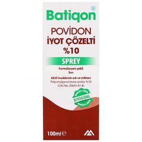 Aqua 100 ml Batikon Sprey Antiseptik Solüsyon