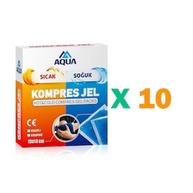Aqua 13 x 13 Kılıflı 10 Adet Kompres Jel
