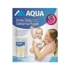 Aqua 25 Adet Anne Sütü Saklama Poşeti