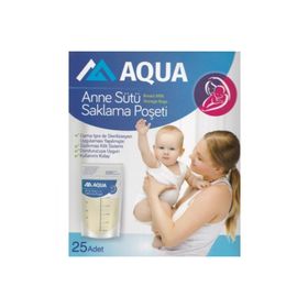 Aqua 25'li Anne Sütü Saklama Poşeti