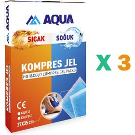 Aqua 27 x 35 Kılıflı 3 Adet Kompres Jel