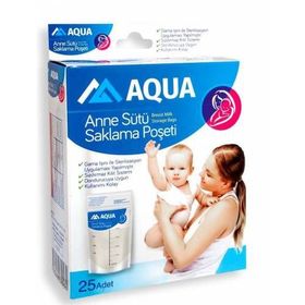 Aqua 50 Adet Anne Sütü Saklama Poşeti
