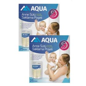 Aqua 50 Adet Anne Sütü Saklama Poşeti