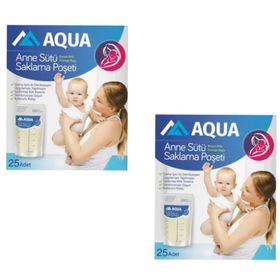 Aqua 50 Adet Anne Sütü Saklama Poşeti