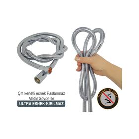 Aqua Bagno Smart Zinciri 150 cm Duş Hortumu Spiral