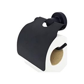 Aqua Bagno Zero Mat Siyah Tuvalet Kağıtlığı