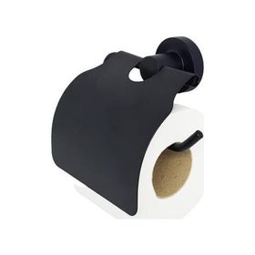 Aqua Bagno Zero Mat Siyah Tuvalet Kağıtlığı