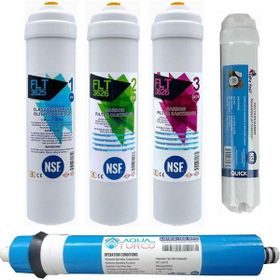 Aqua Bella 100 GPD NSF Onaylı 5'li Aquaturco Membranlı Set