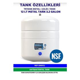 Aqua Bella Nsf Sertifikalı 12 lt Su Arıtma Tankı