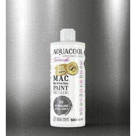 Aqua Cool 906 Kurşuni 500 ML Metalik Trend Mac Hobi Boyası