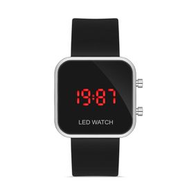Aqua Di Polo 1987 Apwr032901 Siyah Silikon Dijital Led Unisex Kol Saati