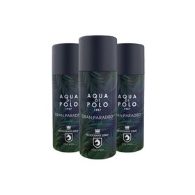 Aqua Di Polo 1987 Gran Paradiso 3x150 ml Sprey Deodorant