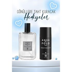 Aqua Di Polo 1987 Grand Paradiso Jungle EDP 50 ml Erkek Parfüm ve 150 ml Deodorant Seti
