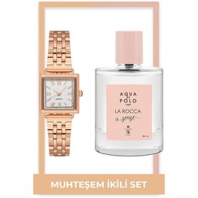 Aqua Di Polo 1987 La Rocca Sense EDP 50 ml Kadın Parfüm ve Aqua di Polo 1987 Kadın Kol Saati