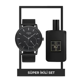 Aqua Di Polo 1987 STCC021252 Sevgililer Gününe Özel İkili Saat & Parfüm Set