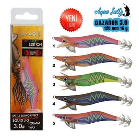 Aqua Salty Cazador Squid 120 mm 16 gr 3.0 Jig Kalamar Zokası